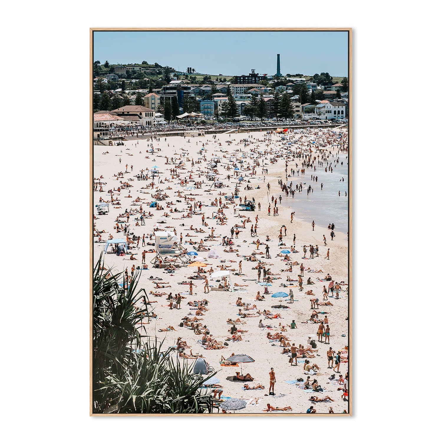 wall-art-print-canvas-poster-framed-Busy Bondi Beach , By Ilana Sallick-4