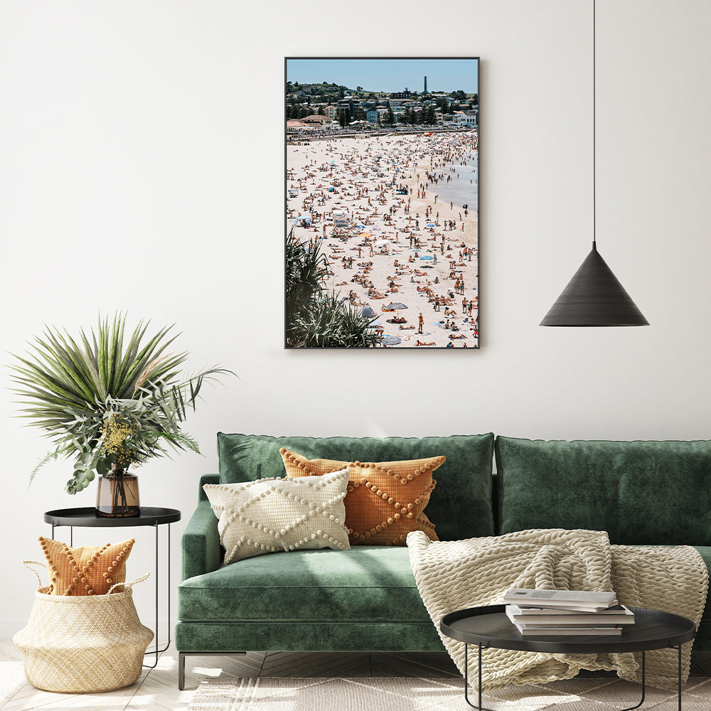 wall-art-print-canvas-poster-framed-Busy Bondi Beach , By Ilana Sallick-7