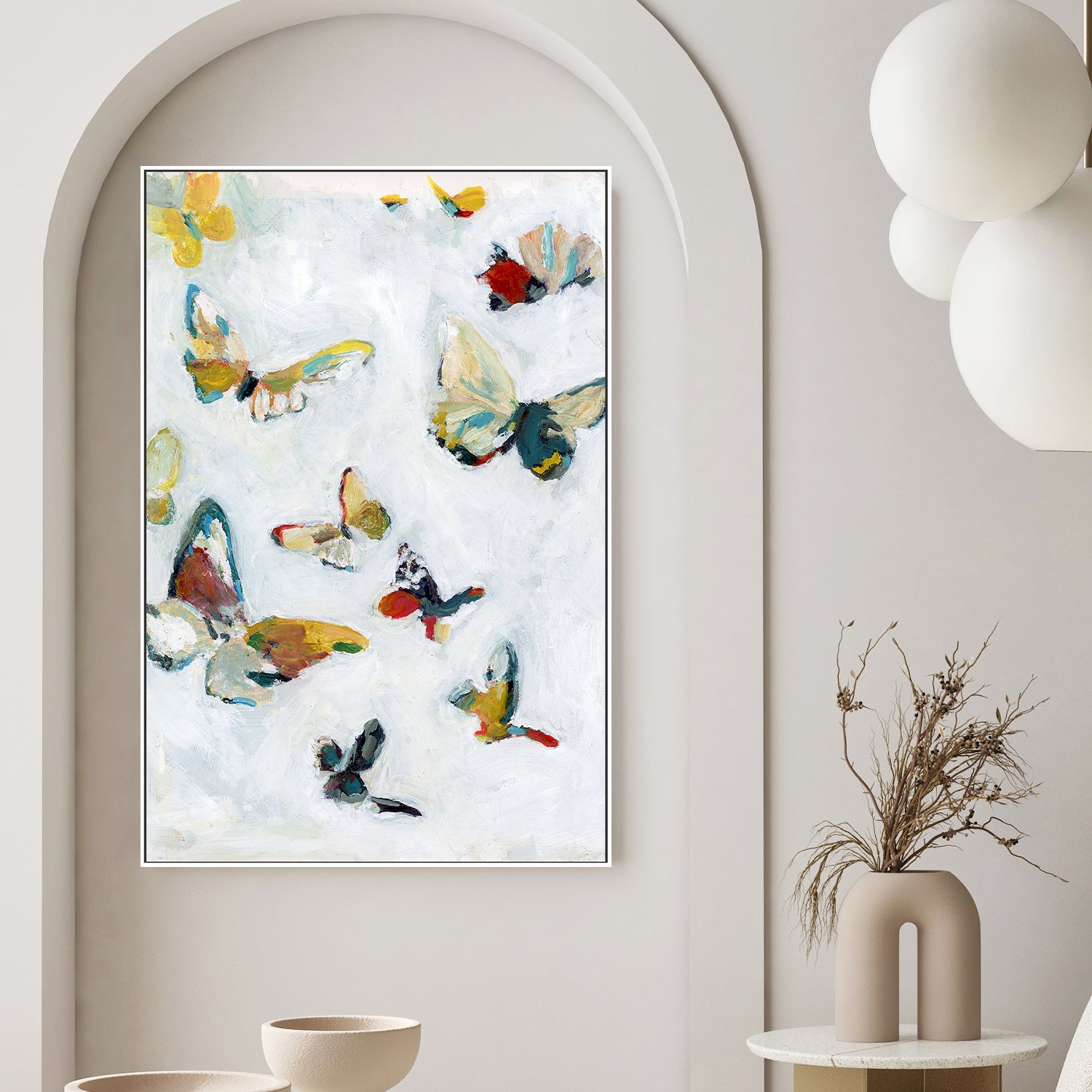 wall-art-print-canvas-poster-framed-Butterflies in Love-2