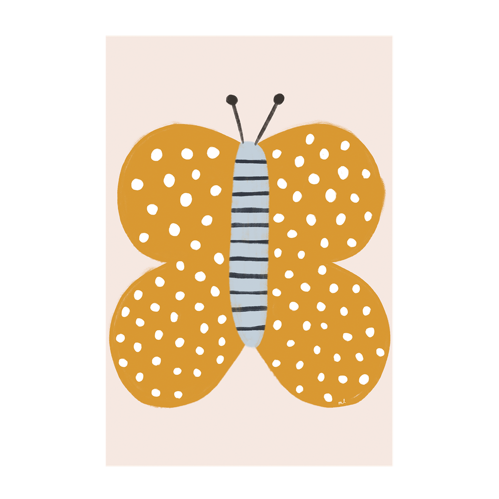 wall-art-print-canvas-poster-framed-Butterfly and Ladybug, Set Of 2 , By Menina Lisboa-7