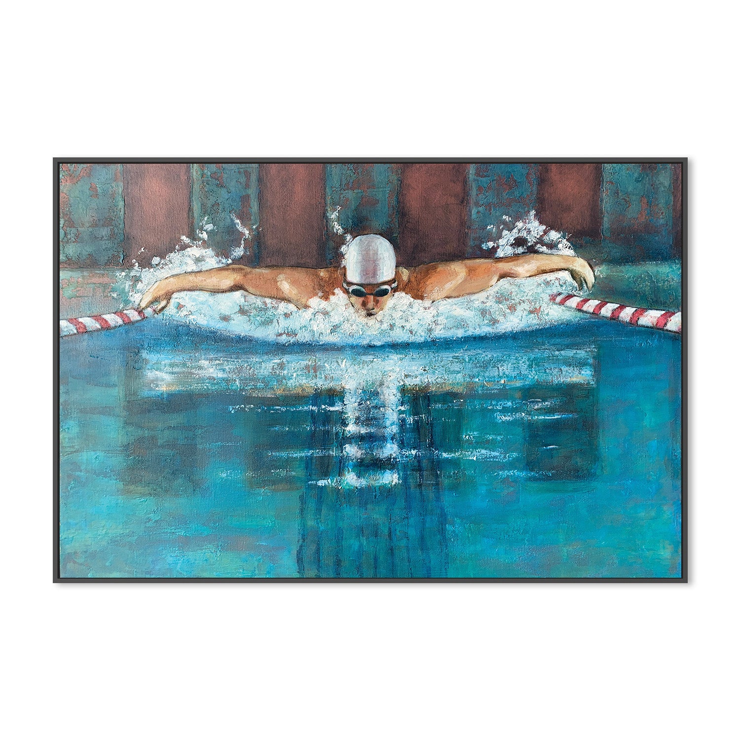 wall-art-print-canvas-poster-framed-Butterfly with White Cap-3