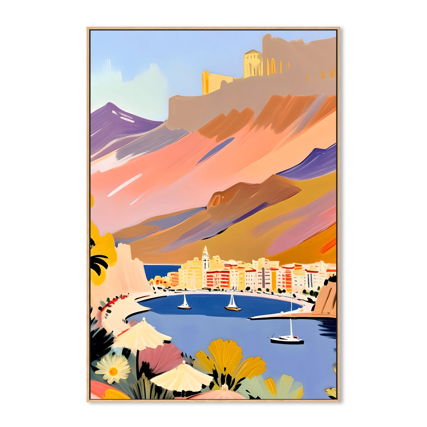 wall-art-print-canvas-poster-framed-By The Harbor-4