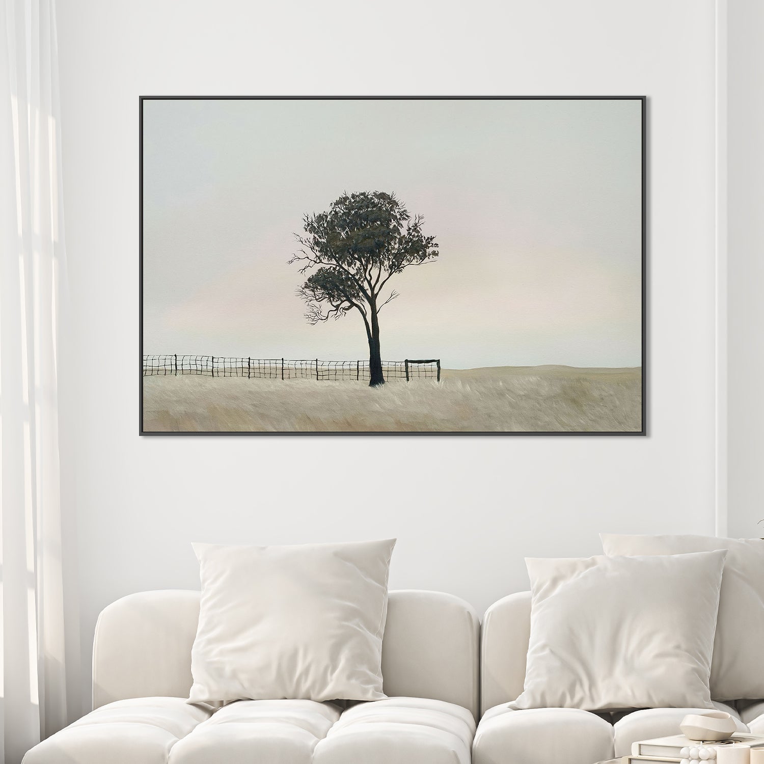 wall-art-print-canvas-poster-framed-By The Old Fence , By Kelle Wright-2