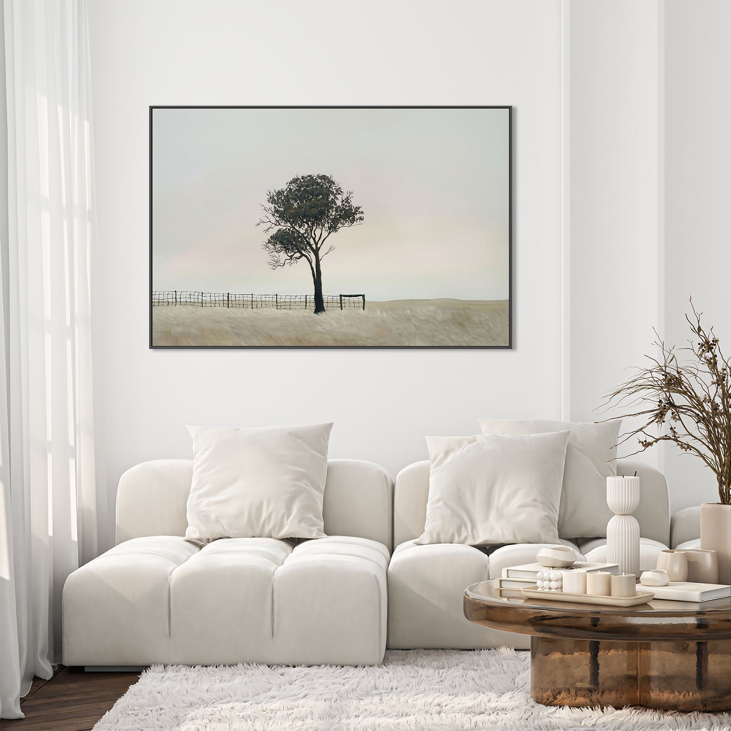 wall-art-print-canvas-poster-framed-By The Old Fence , By Kelle Wright-7