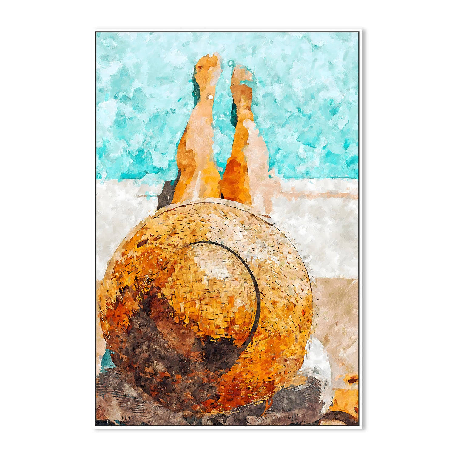 wall-art-print-canvas-poster-framed-By the Pool All Day-5