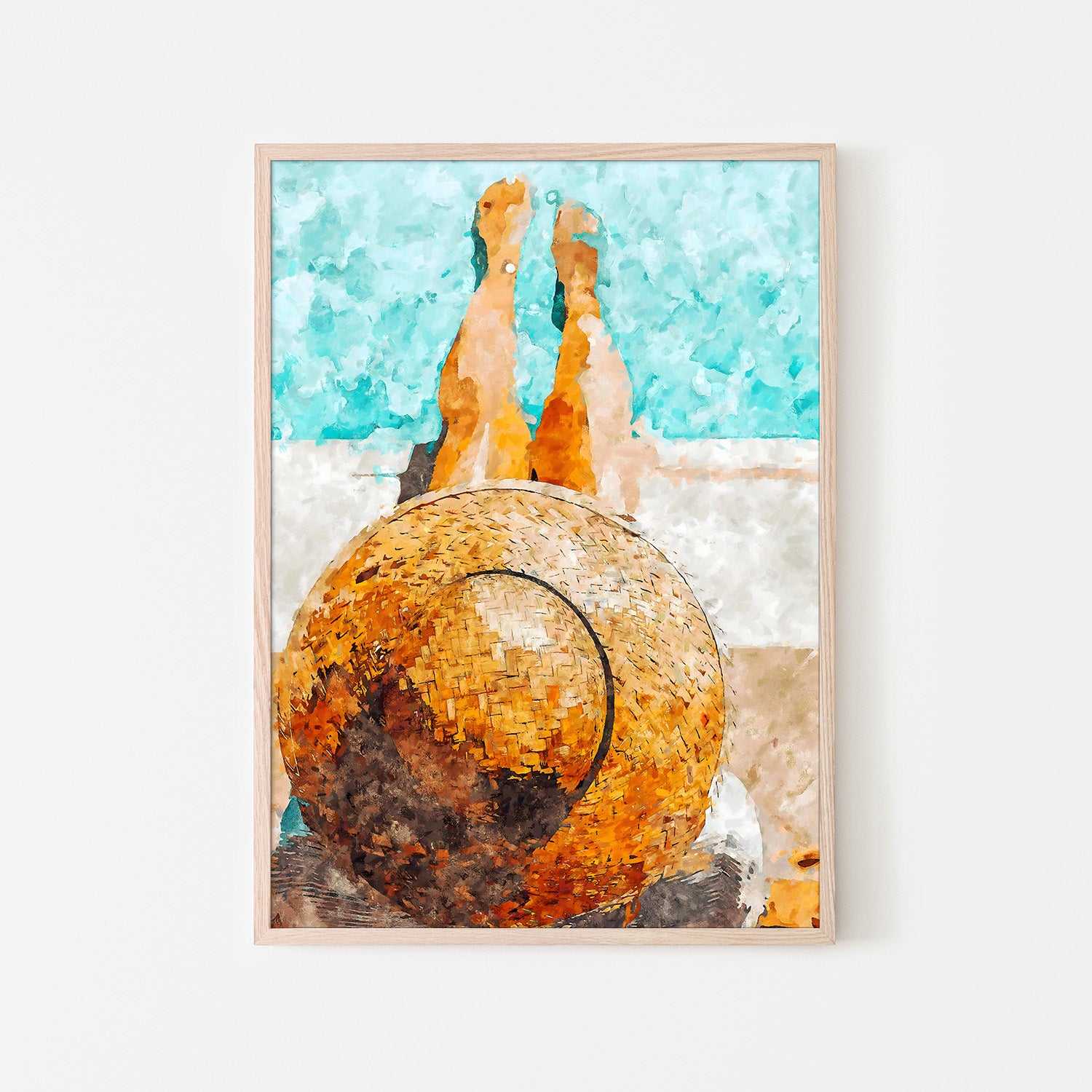 wall-art-print-canvas-poster-framed-By the Pool All Day-6