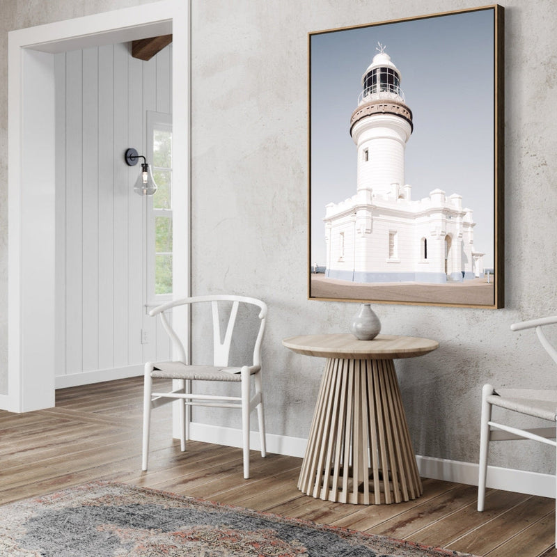 By The Bay Lighthouse-Gioia-Prints-Framed-Canvas-Poster-GIOIA-WALL-ART