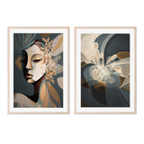 wall-art-print-canvas-poster-framed-Cadence, Style A & B, Set Of 2 , By Bella Eve-GIOIA-WALL-ART