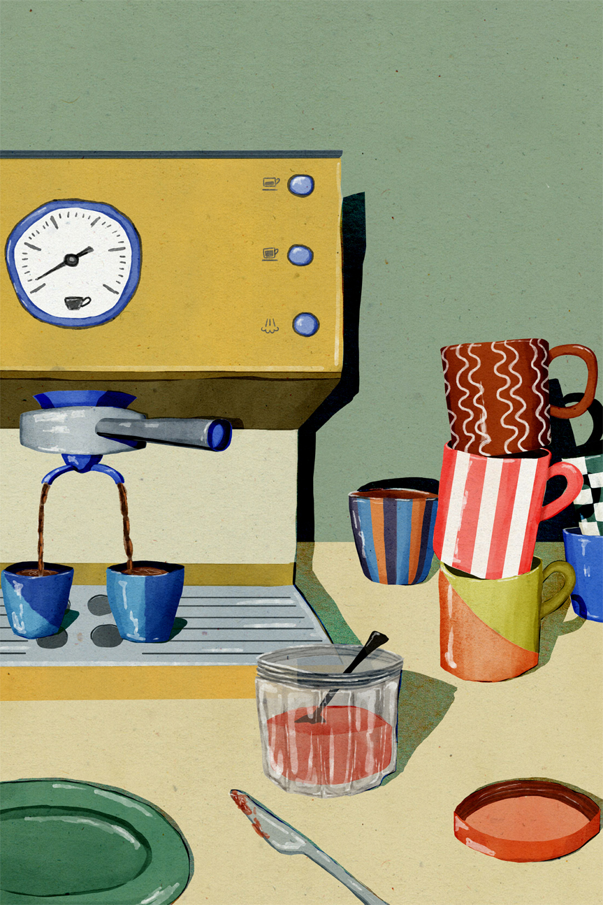 wall-art-print-canvas-poster-framed-Cafezinho , By Eva Halfers-1
