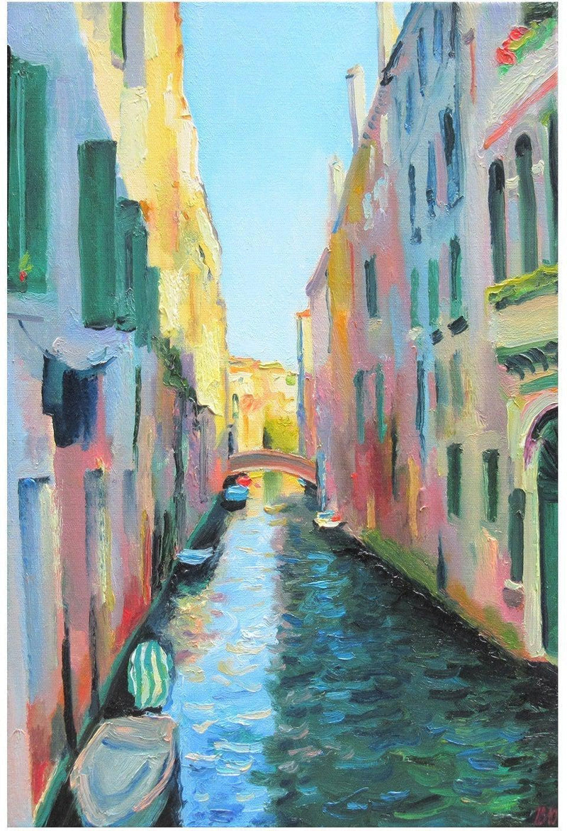 wall-art-print-canvas-poster-framed-Canal In Venice-by-Ieva Baklane-Gioia Wall Art