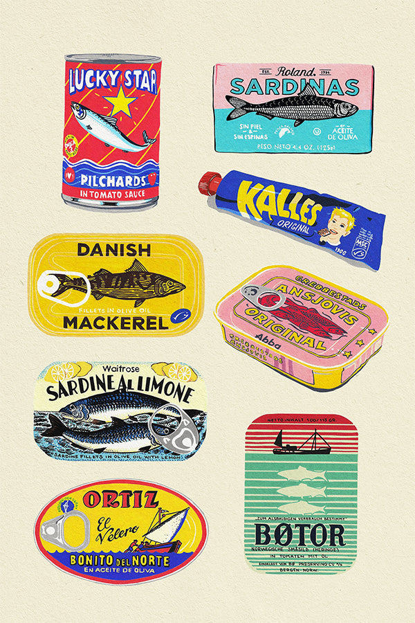 wall-art-print-canvas-poster-framed-Canned Fish-1