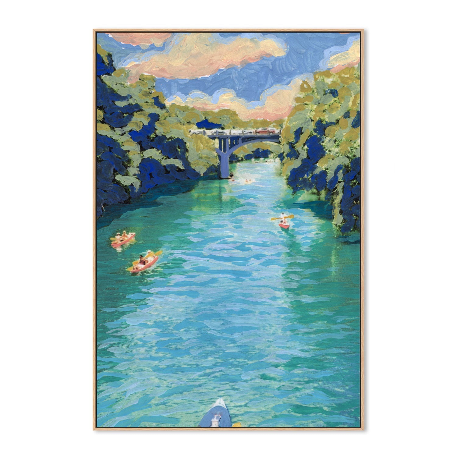 wall-art-print-canvas-poster-framed-Canoeing , By Eleanor Baker-4