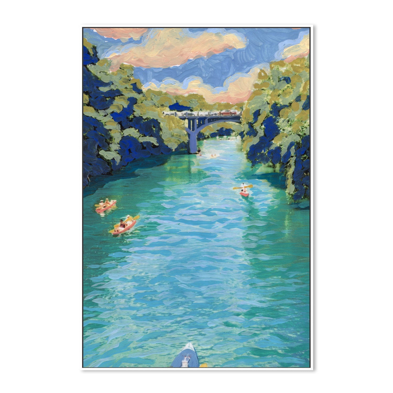 wall-art-print-canvas-poster-framed-Canoeing , By Eleanor Baker-5