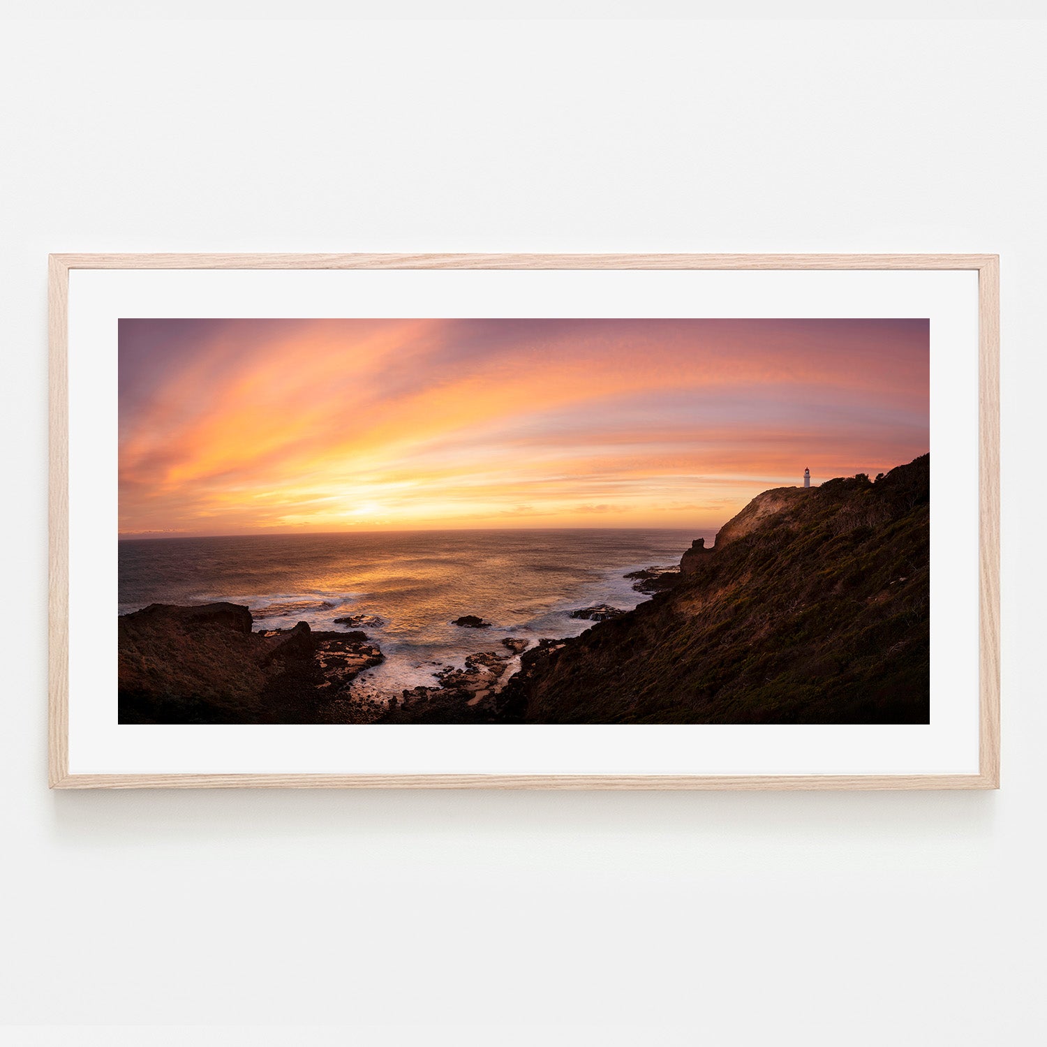 wall-art-print-canvas-poster-framed-cape schanck lighthouse sunset-6