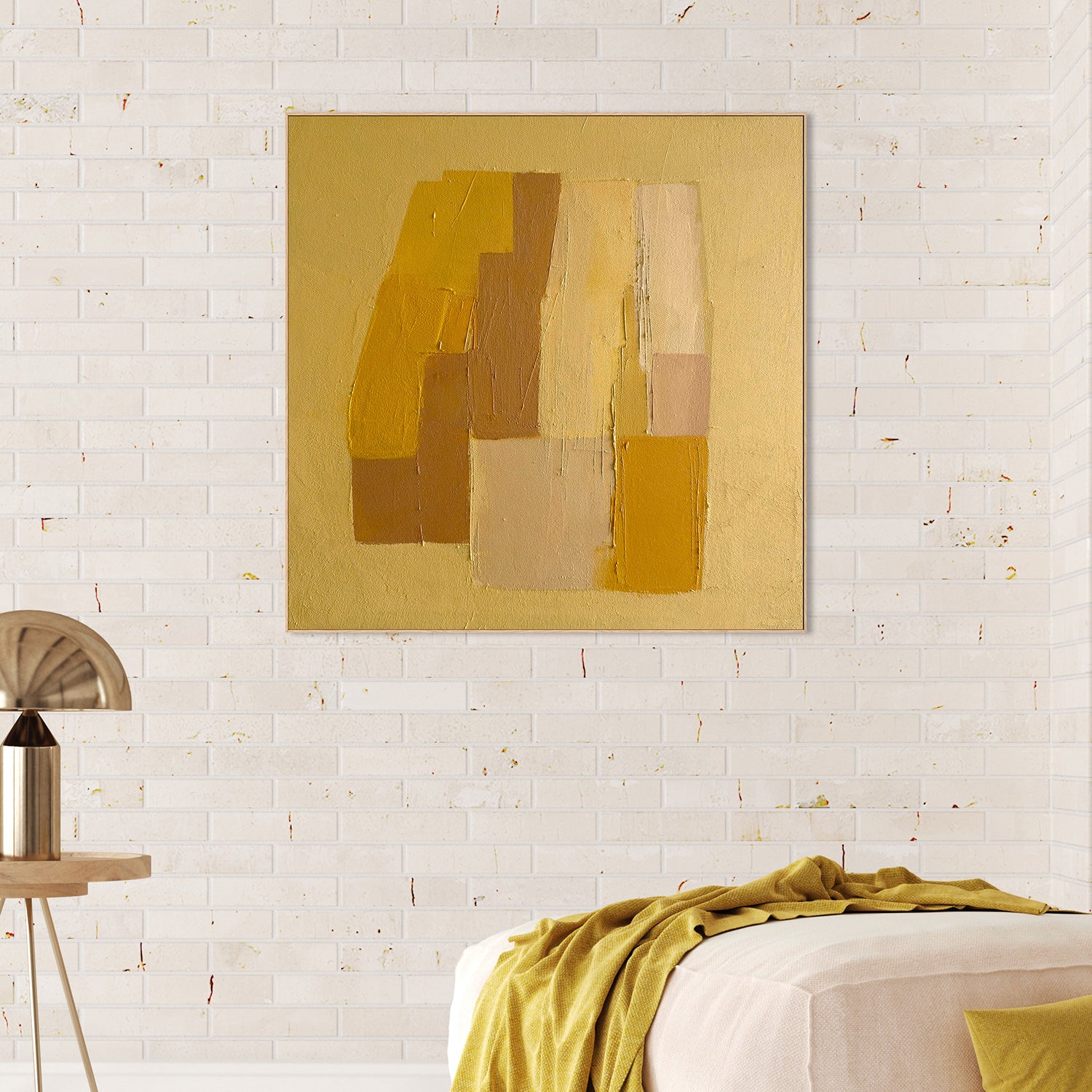 wall-art-print-canvas-poster-framed-Casa Yellow, Style A-2