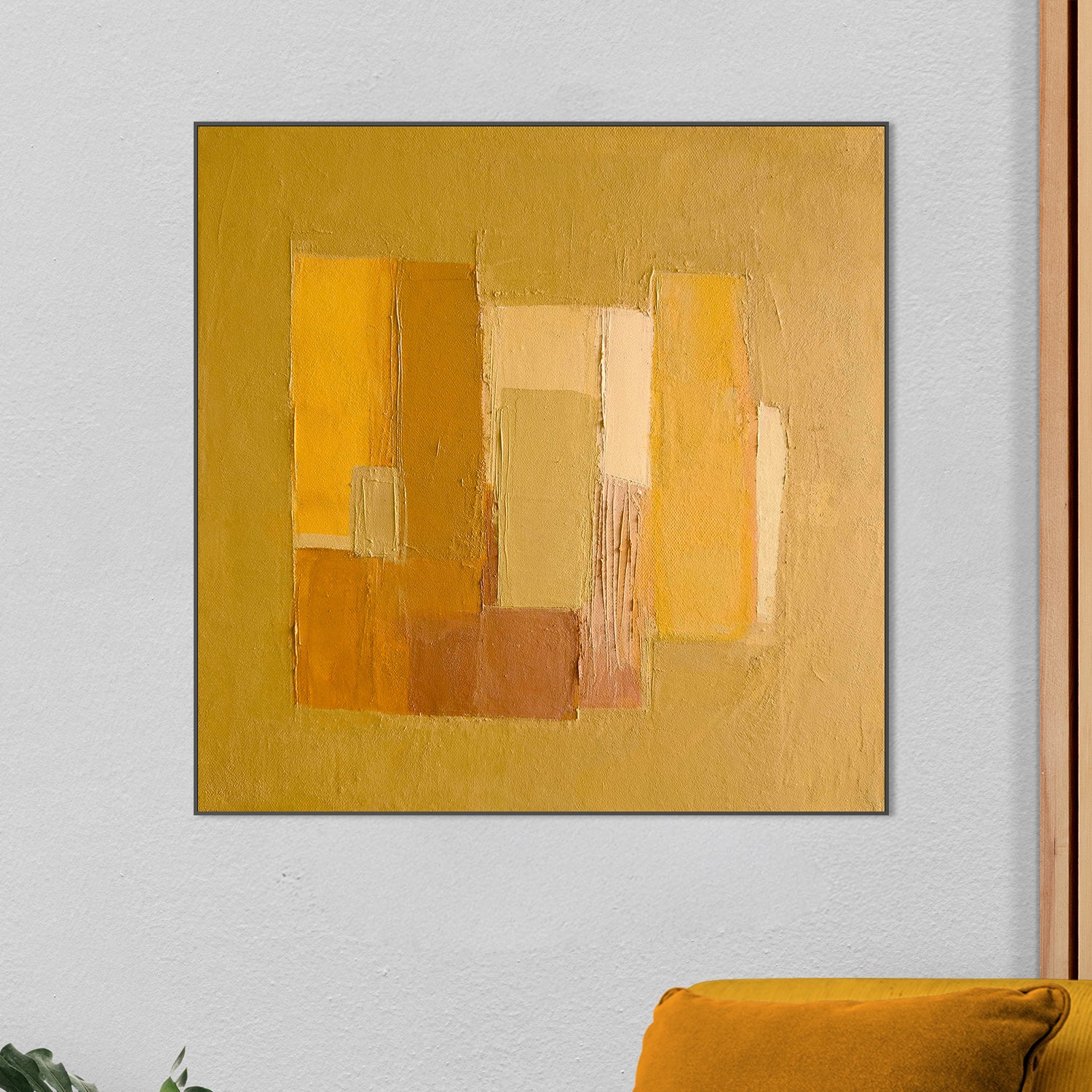 wall-art-print-canvas-poster-framed-Casa Yellow, Style B-2