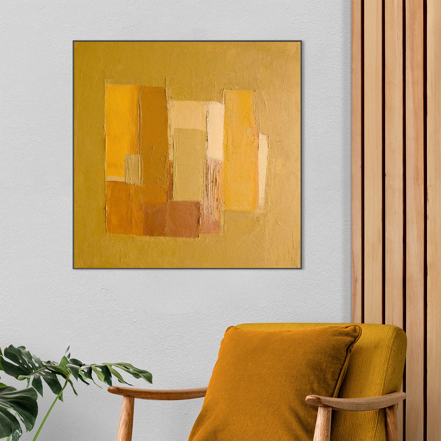 wall-art-print-canvas-poster-framed-Casa Yellow, Style B-7