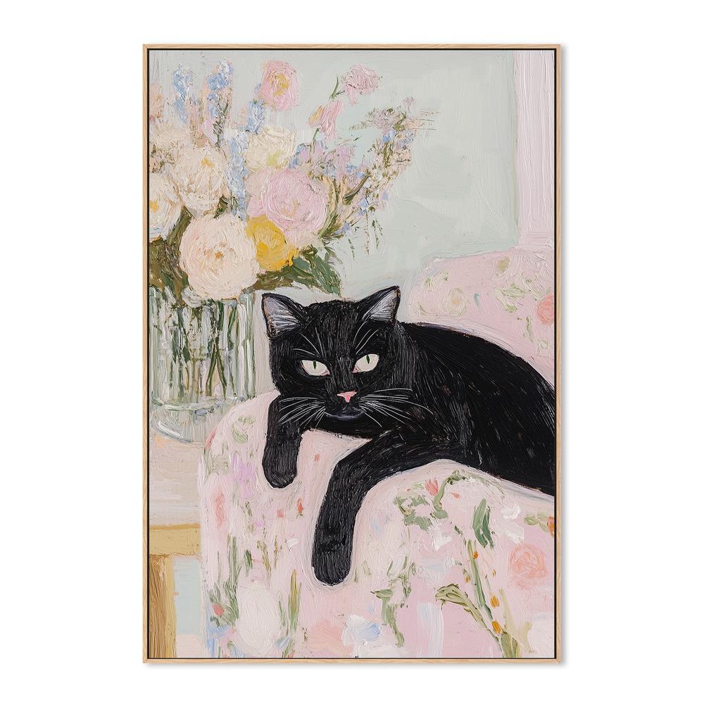 wall-art-print-canvas-poster-framed-Cat On the Couch-4