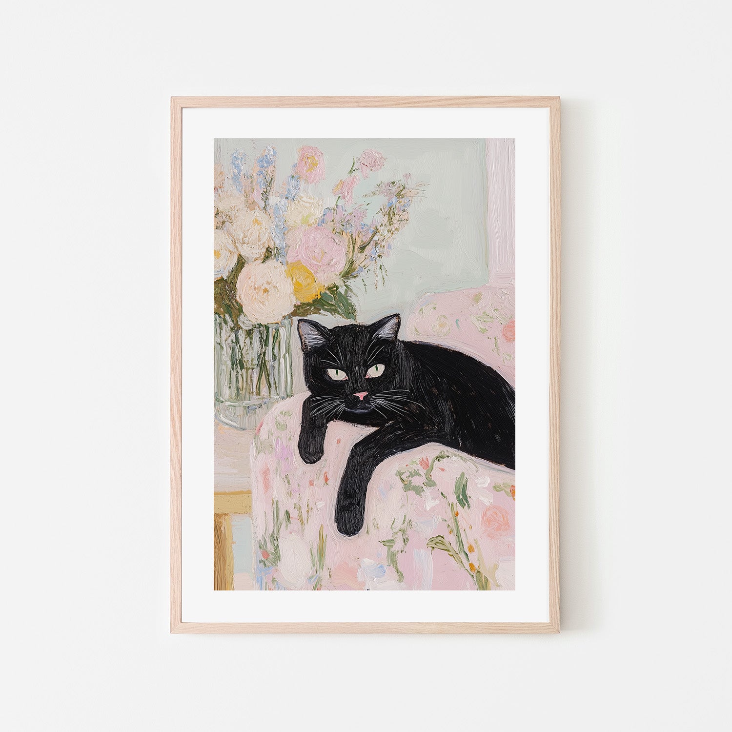 wall-art-print-canvas-poster-framed-Cat On the Couch-6
