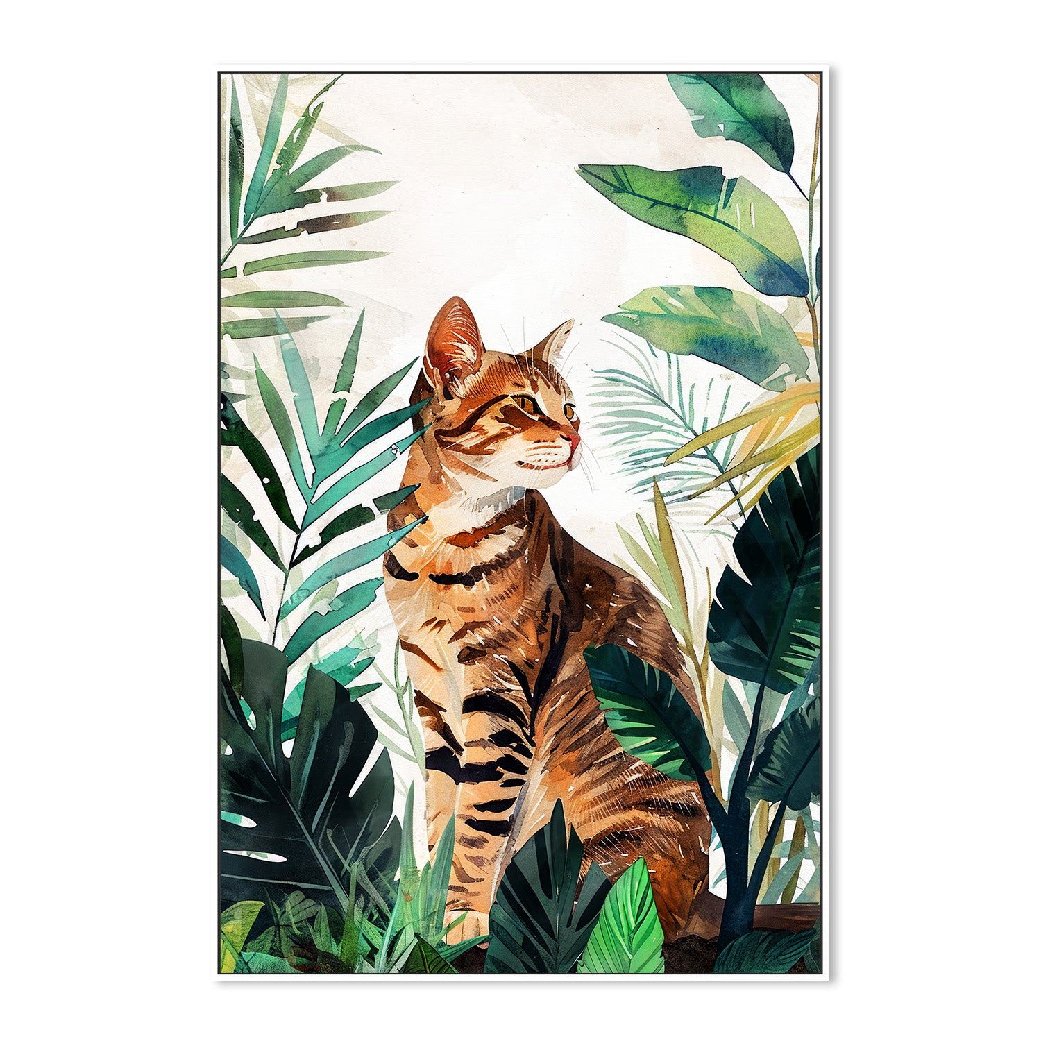 wall-art-print-canvas-poster-framed-Cat&#039;s life 8-5