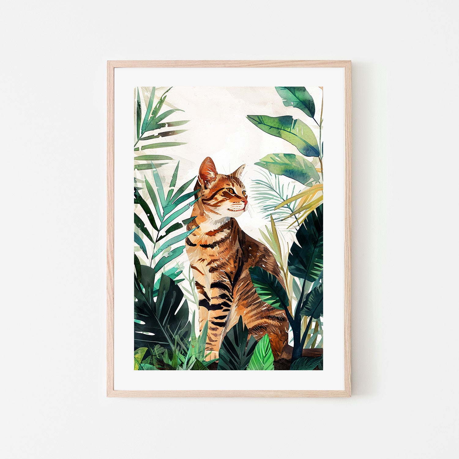 wall-art-print-canvas-poster-framed-Cat&#039;s life 8-6