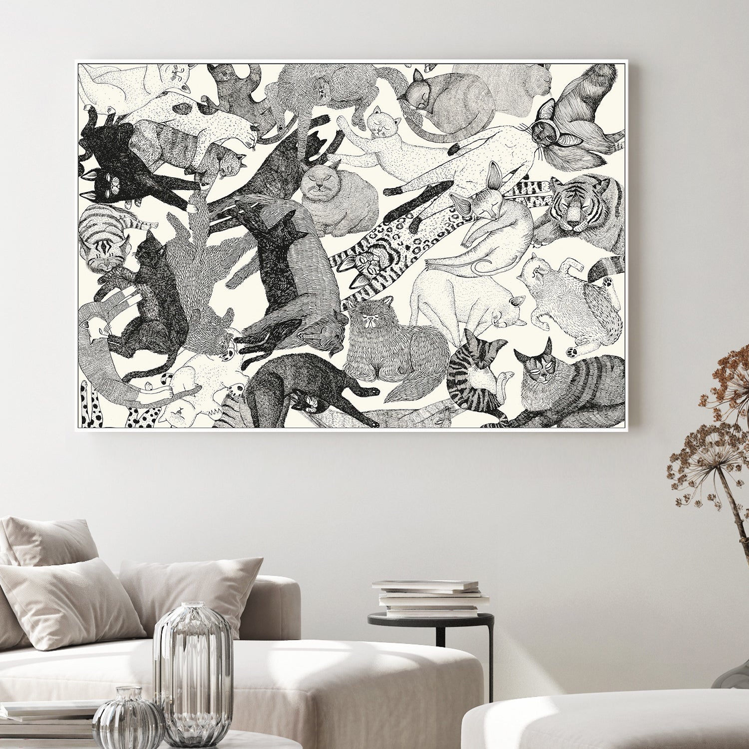 wall-art-print-canvas-poster-framed-Cats-2