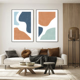 wall-art-print-canvas-poster-framed-Cerulean Blaze, Style A & B, Set Of 2 , By Elena Ristova-GIOIA-WALL-ART