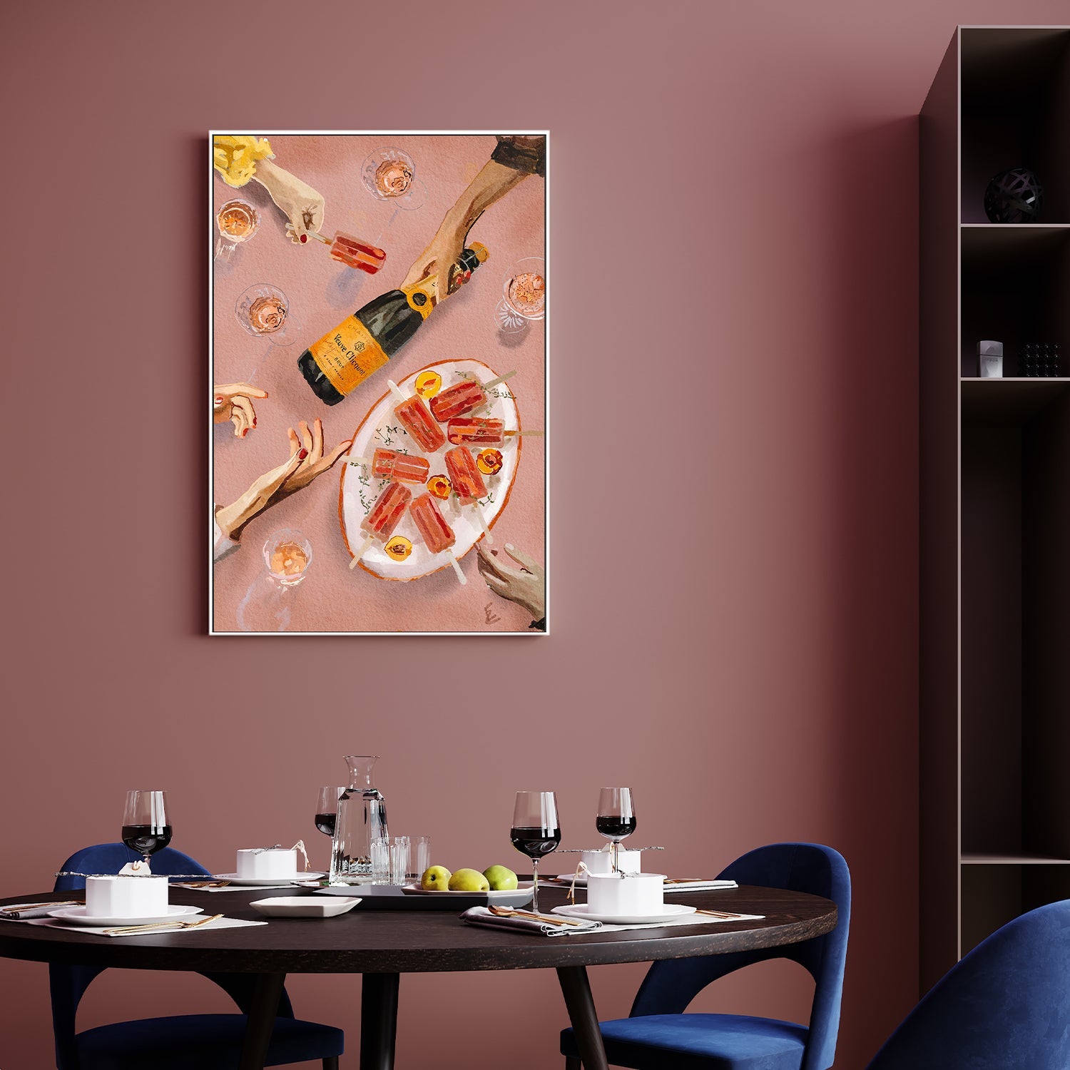 wall-art-print-canvas-poster-framed-Champagne And Icecreams , By Ekaterina Zagorska-2