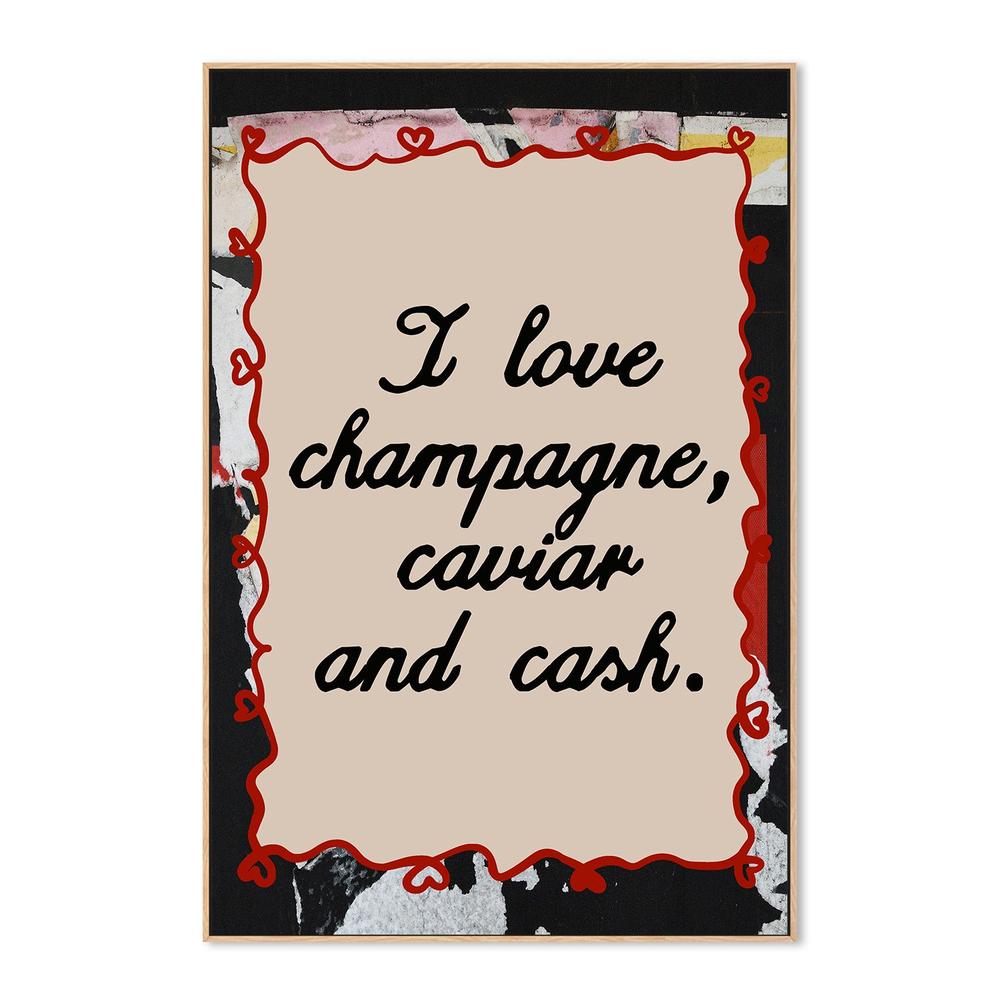 wall-art-print-canvas-poster-framed-champagne caviar and cash-4