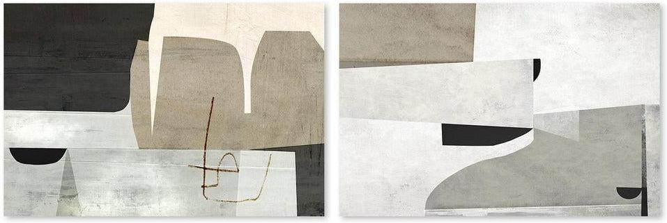 wall-art-print-canvas-poster-framed-Change And Priory, Set Of 2 , By Dan Hobday-by-Dan Hobday-Gioia Wall Art