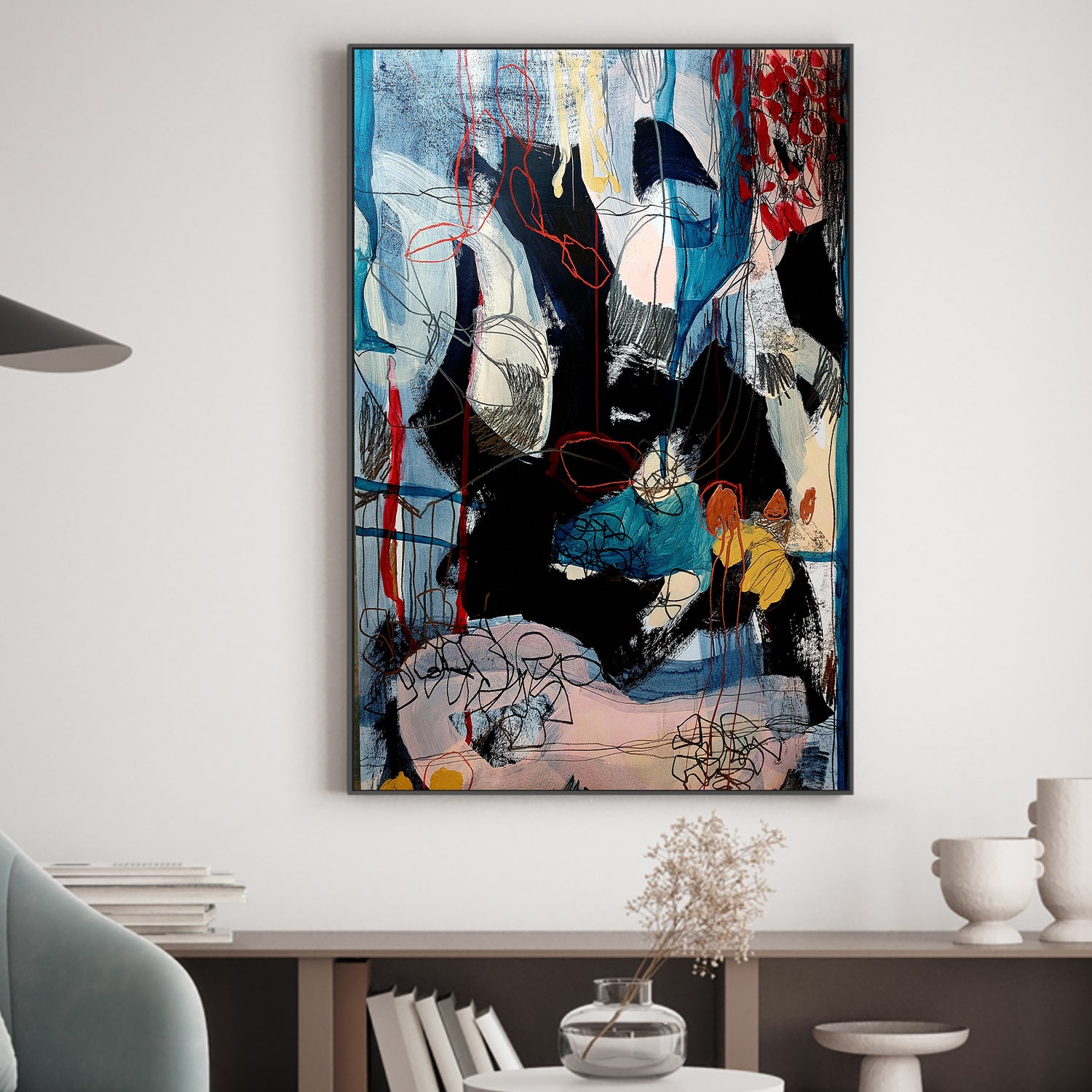 wall-art-print-canvas-poster-framed-Chaotic Symphony-2