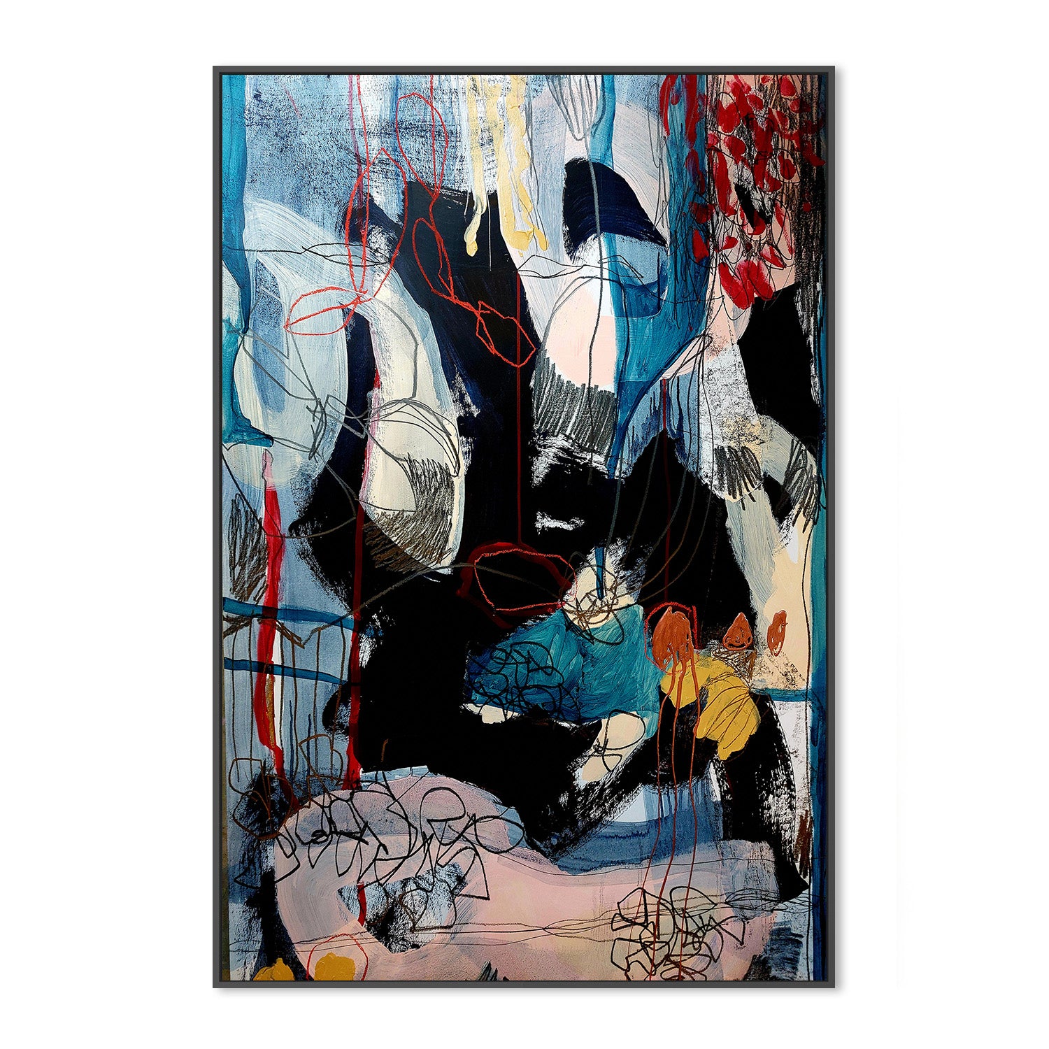 wall-art-print-canvas-poster-framed-Chaotic Symphony-3