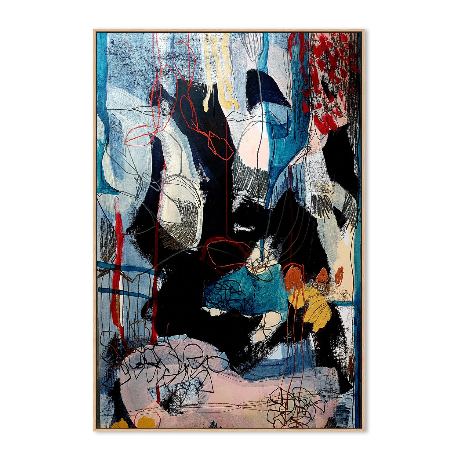 wall-art-print-canvas-poster-framed-Chaotic Symphony-4