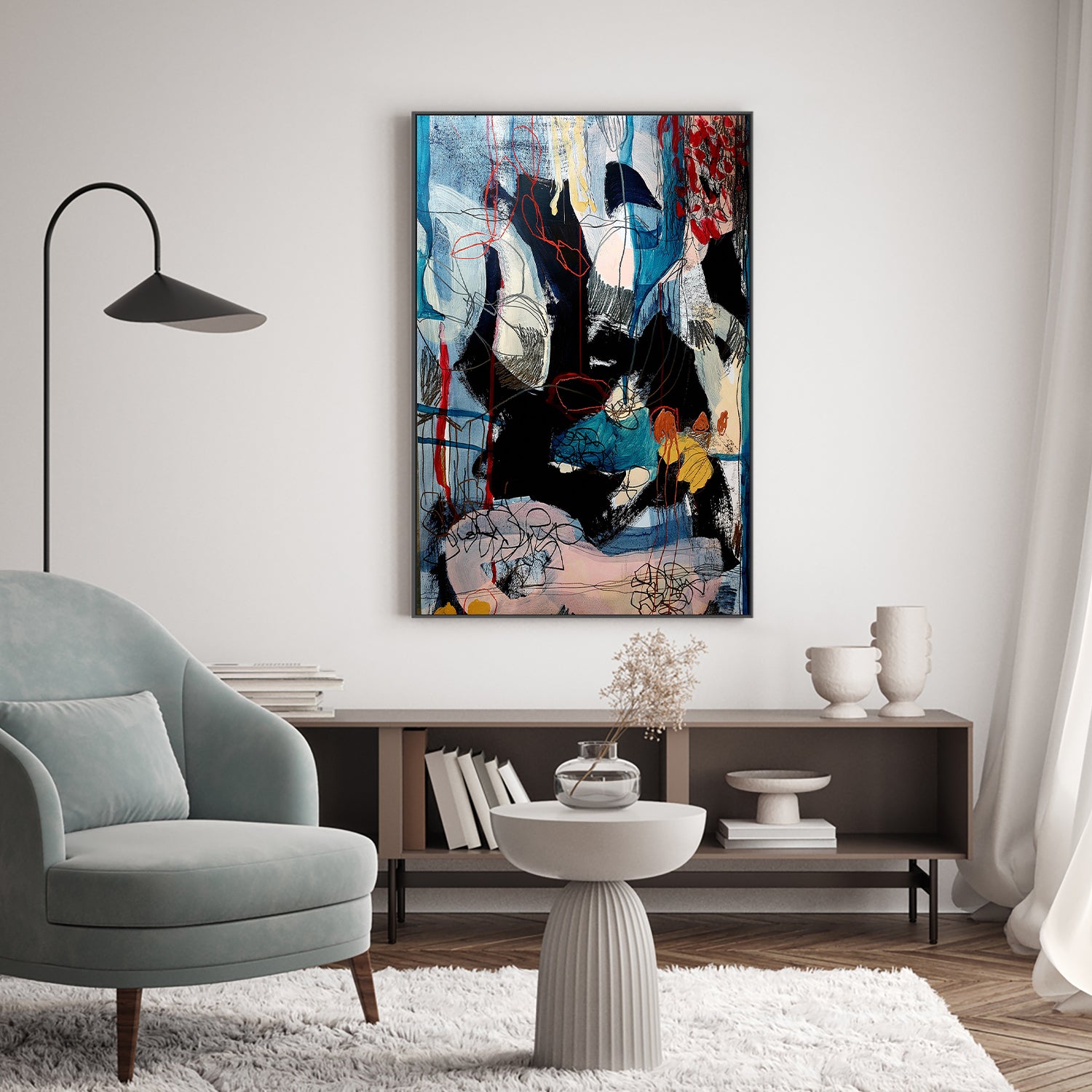wall-art-print-canvas-poster-framed-Chaotic Symphony-7