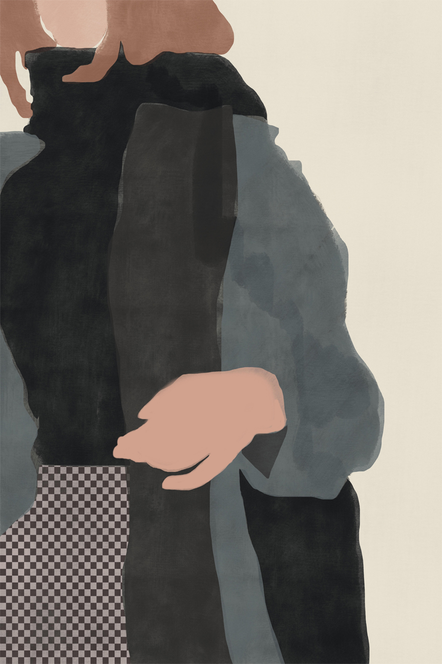 wall-art-print-canvas-poster-framed-Checkered Skirt, Style A , By Little Dean-1