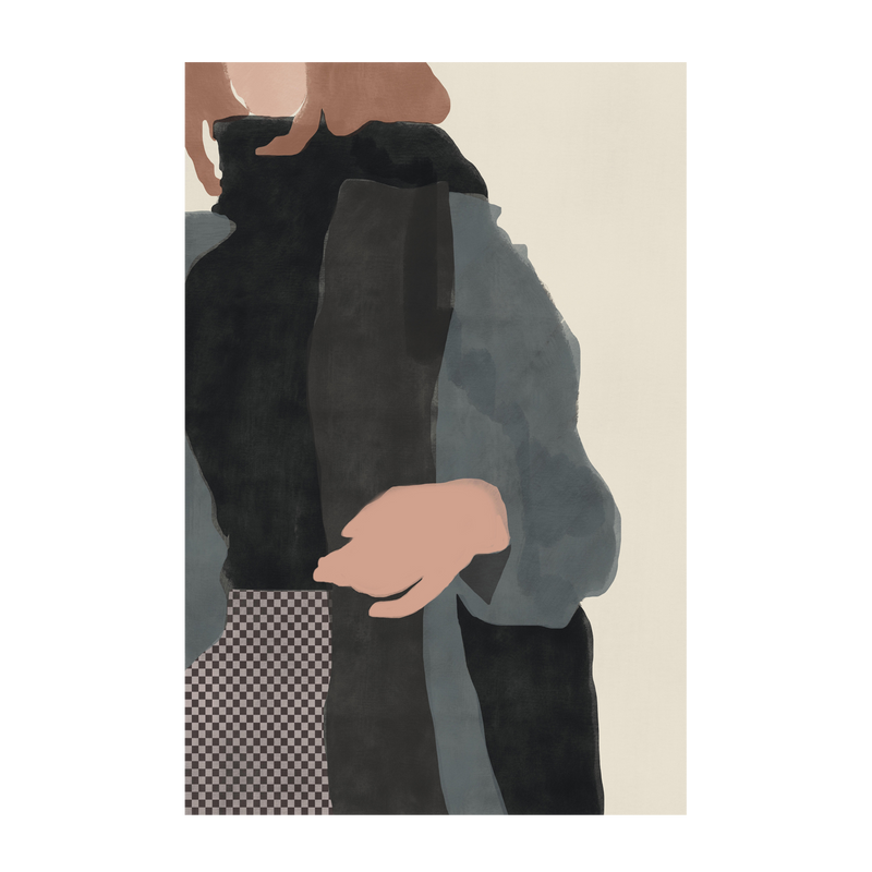 wall-art-print-canvas-poster-framed-Checkered Skirt, Style A , By Little Dean-1