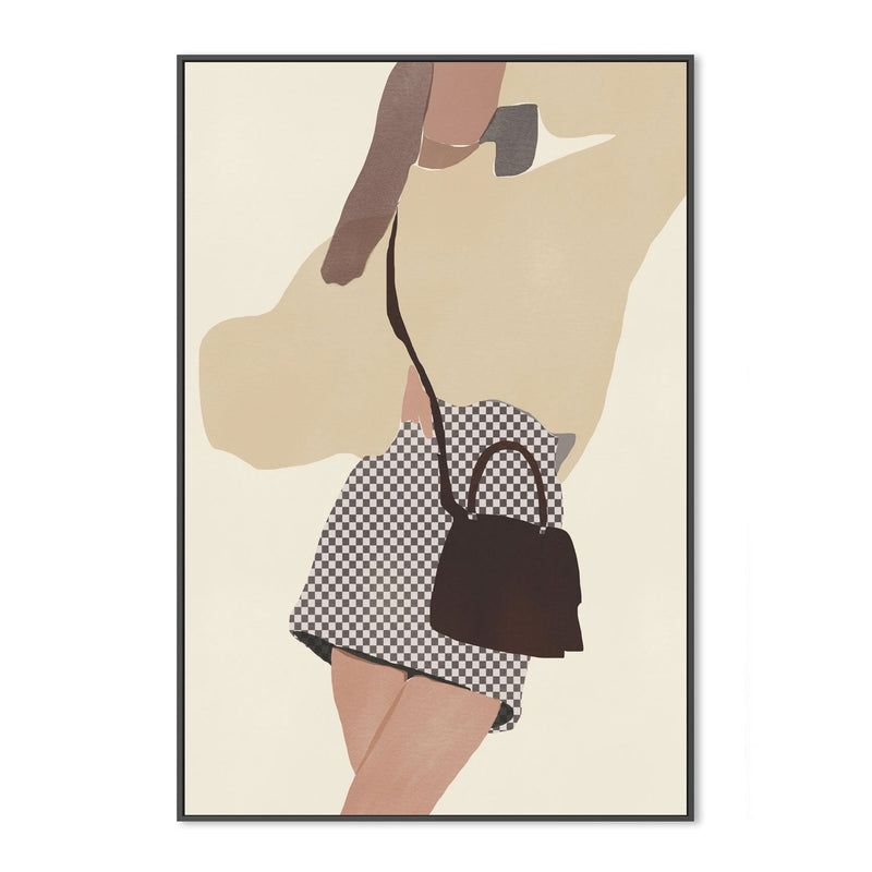 wall-art-print-canvas-poster-framed-Checkered Skirt, Style B , By Little Dean-3