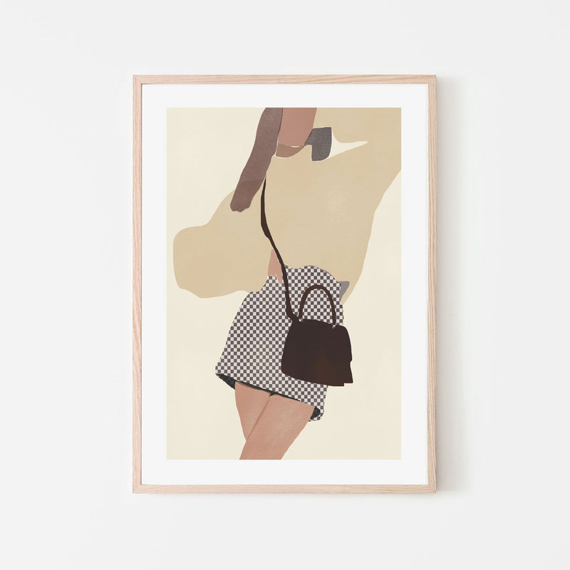 wall-art-print-canvas-poster-framed-Checkered Skirt, Style B , By Little Dean-6