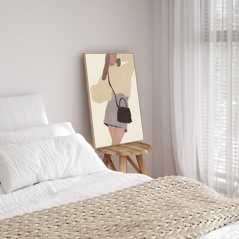 wall-art-print-canvas-poster-framed-Checkered Skirt, Style B , By Little Dean-7