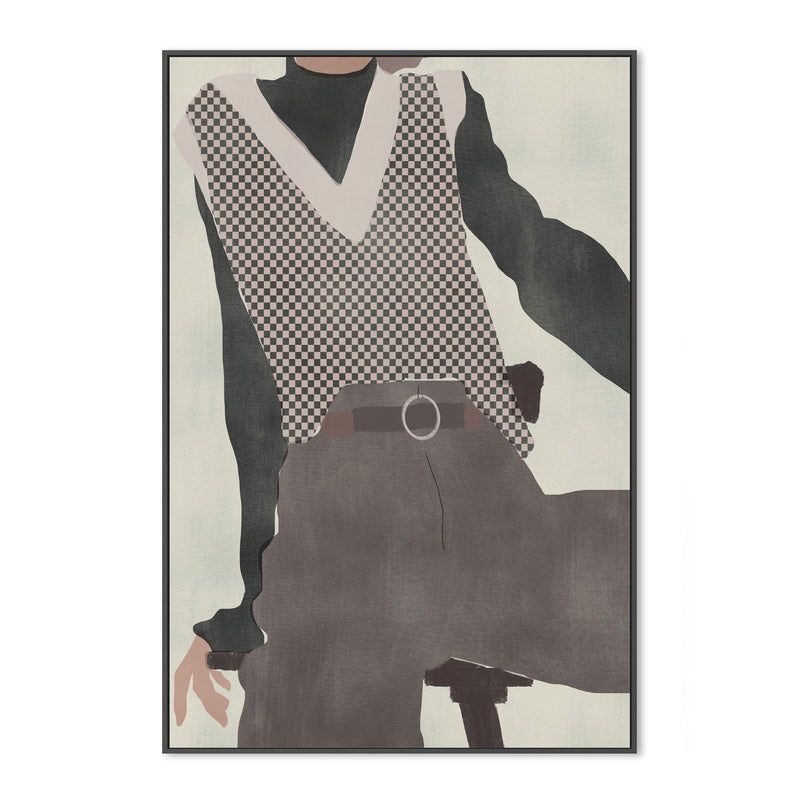 wall-art-print-canvas-poster-framed-Checkered Vest , By Little Dean-3