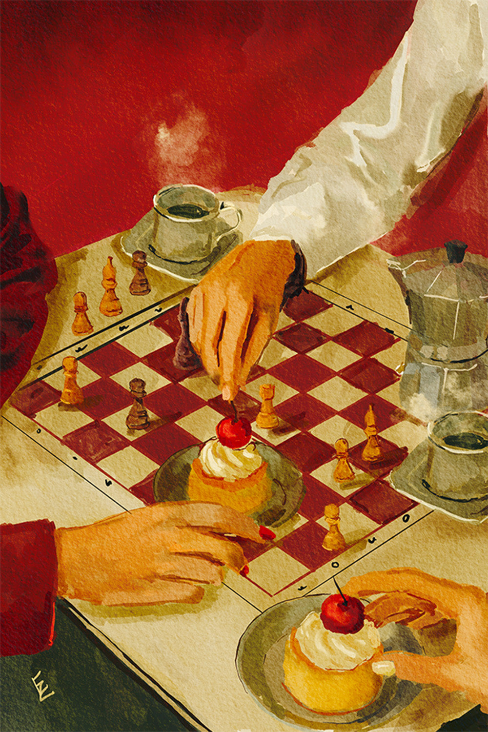wall-art-print-canvas-poster-framed-Checkmate And Cakes-1
