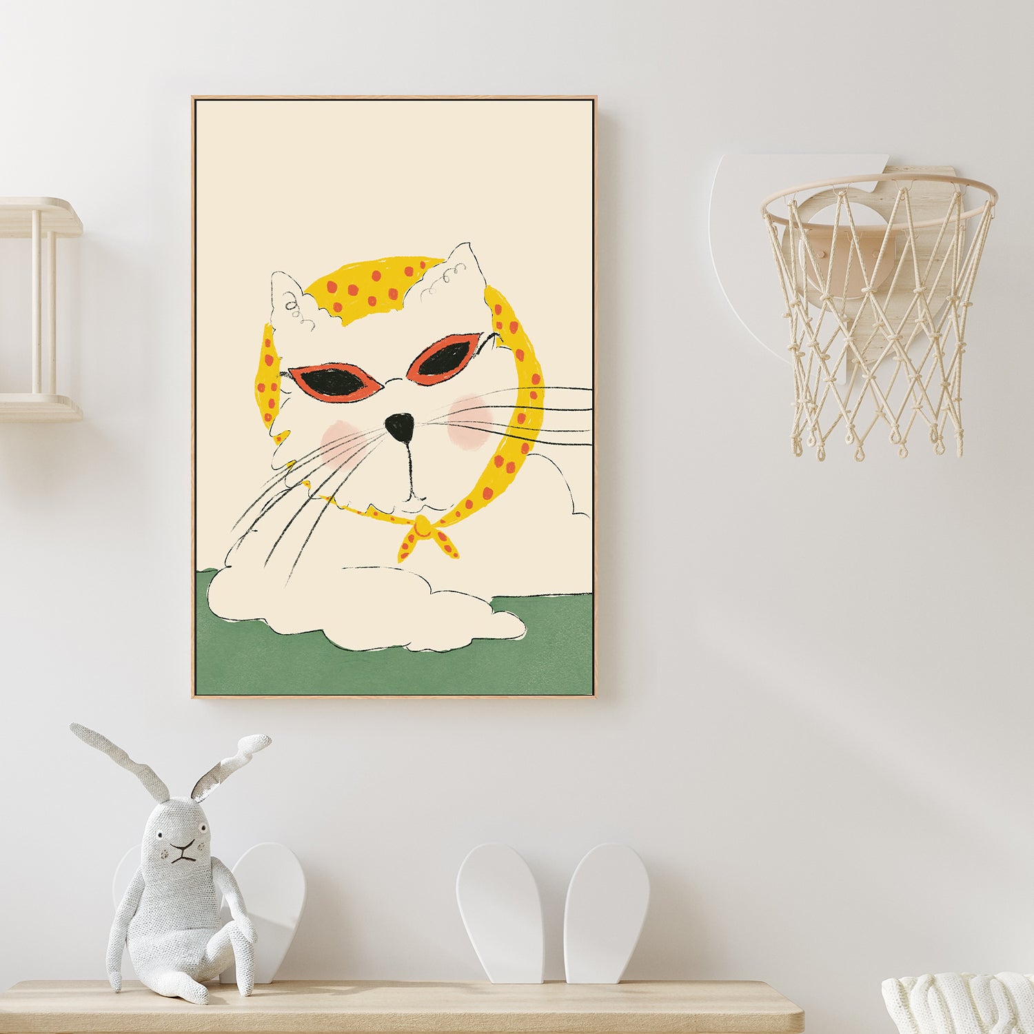 wall-art-print-canvas-poster-framed-Chic Feline Pose-2
