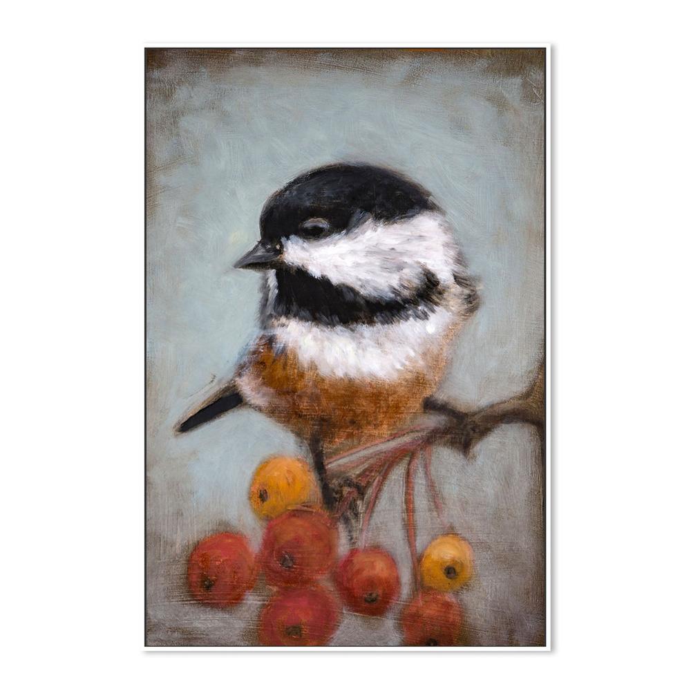 wall-art-print-canvas-poster-framed-Chickadee And Winter Berries-5