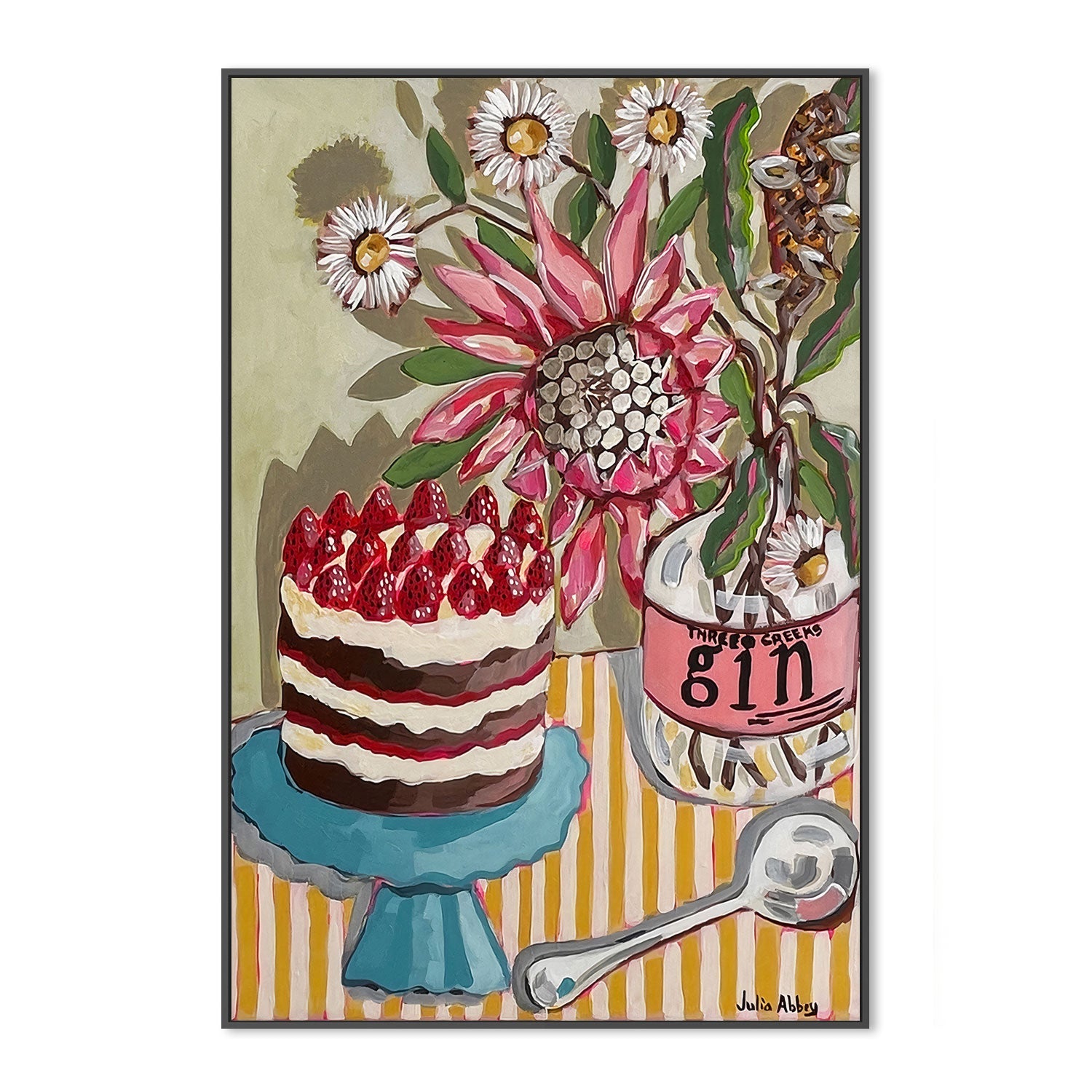 wall-art-print-canvas-poster-framed-Chocolate Sponge , By Julia Abbey-3
