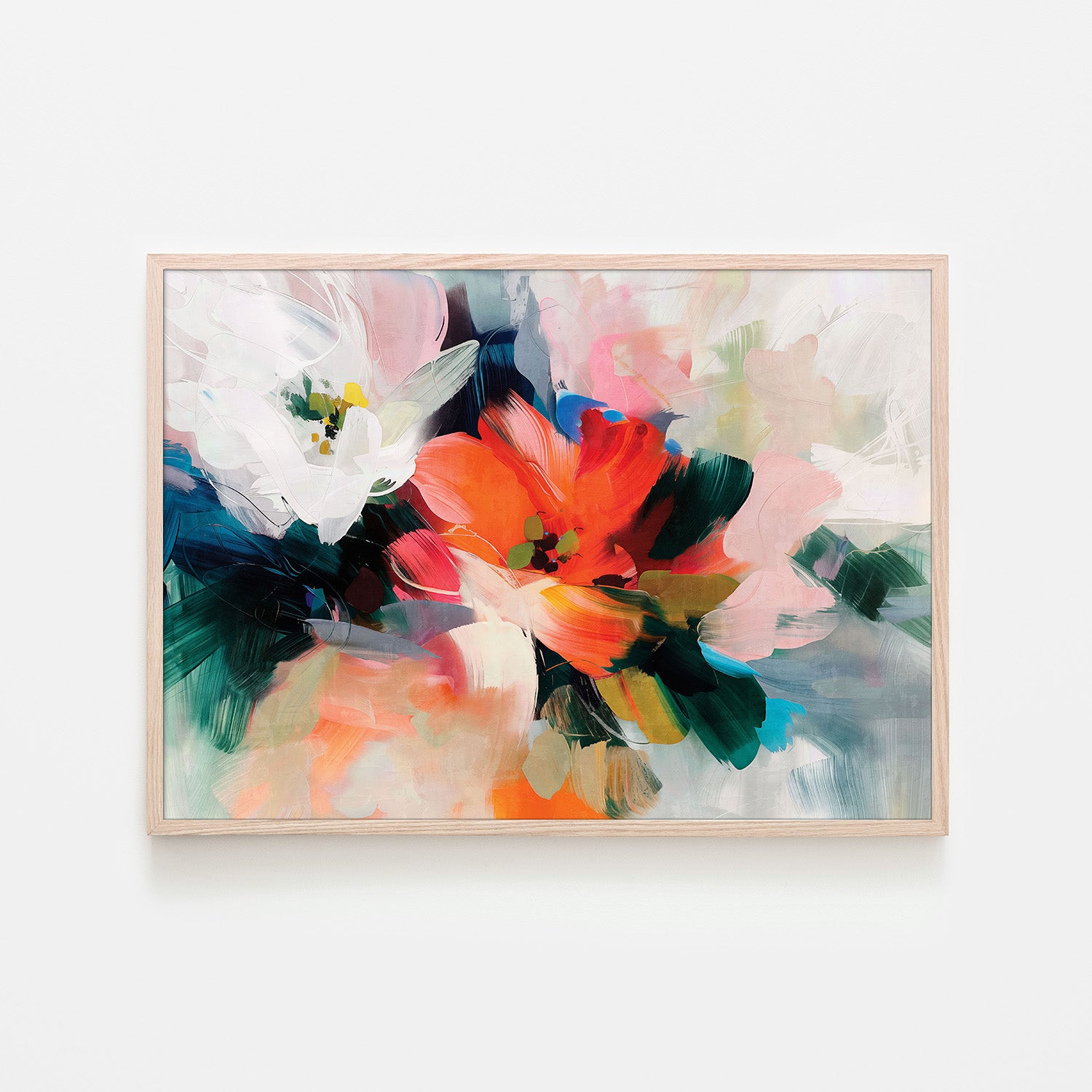 wall-art-print-canvas-poster-framed-Chromaflare Blossom, Style A-6