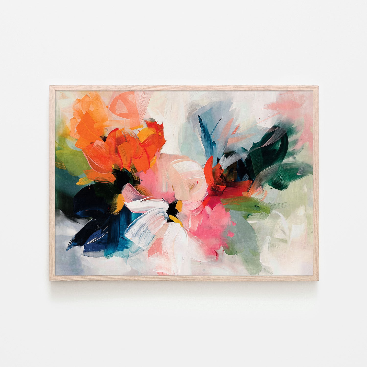 wall-art-print-canvas-poster-framed-Chromaflare Blossom, Style B-6