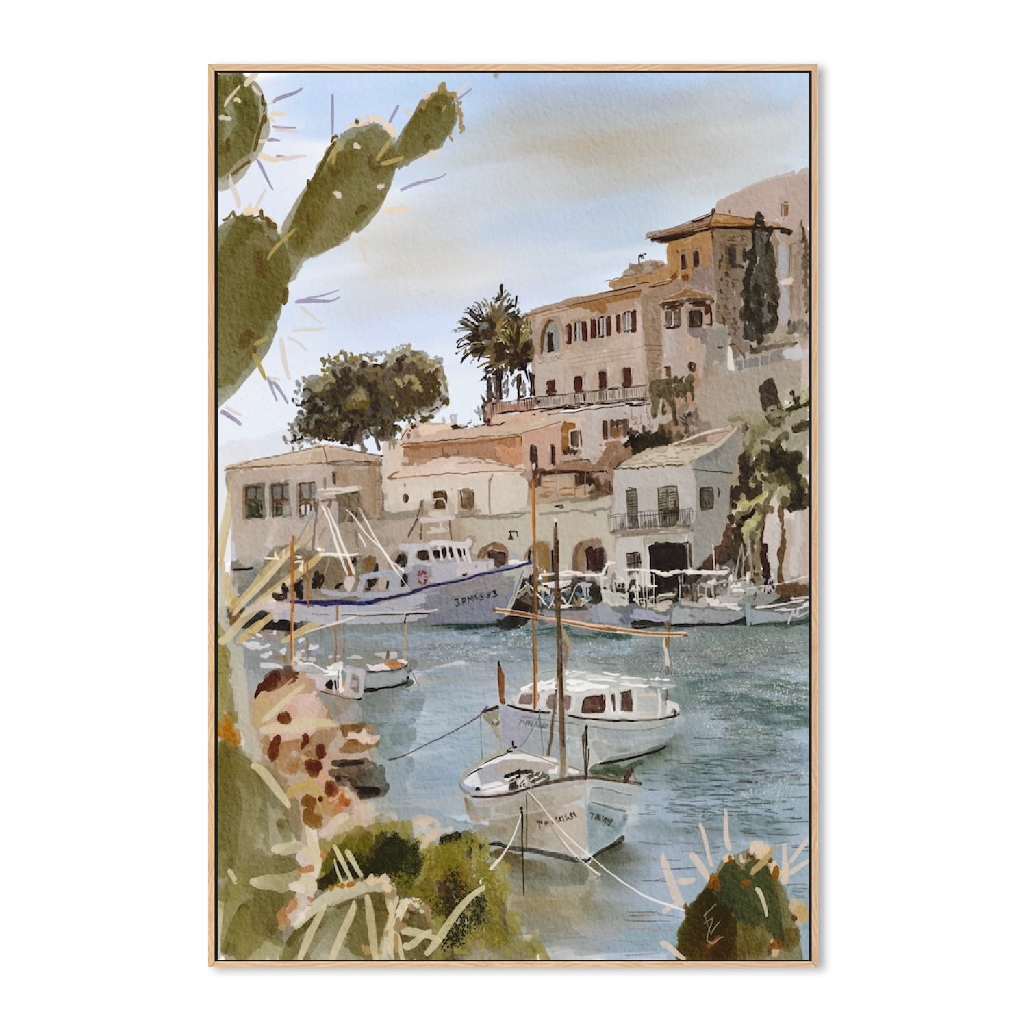 wall-art-print-canvas-poster-framed-Cicadas paradise-3