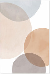 wall-art-print-canvas-poster-framed-Circles Beige-by-Dear Musketeer Studio-Gioia Wall Art