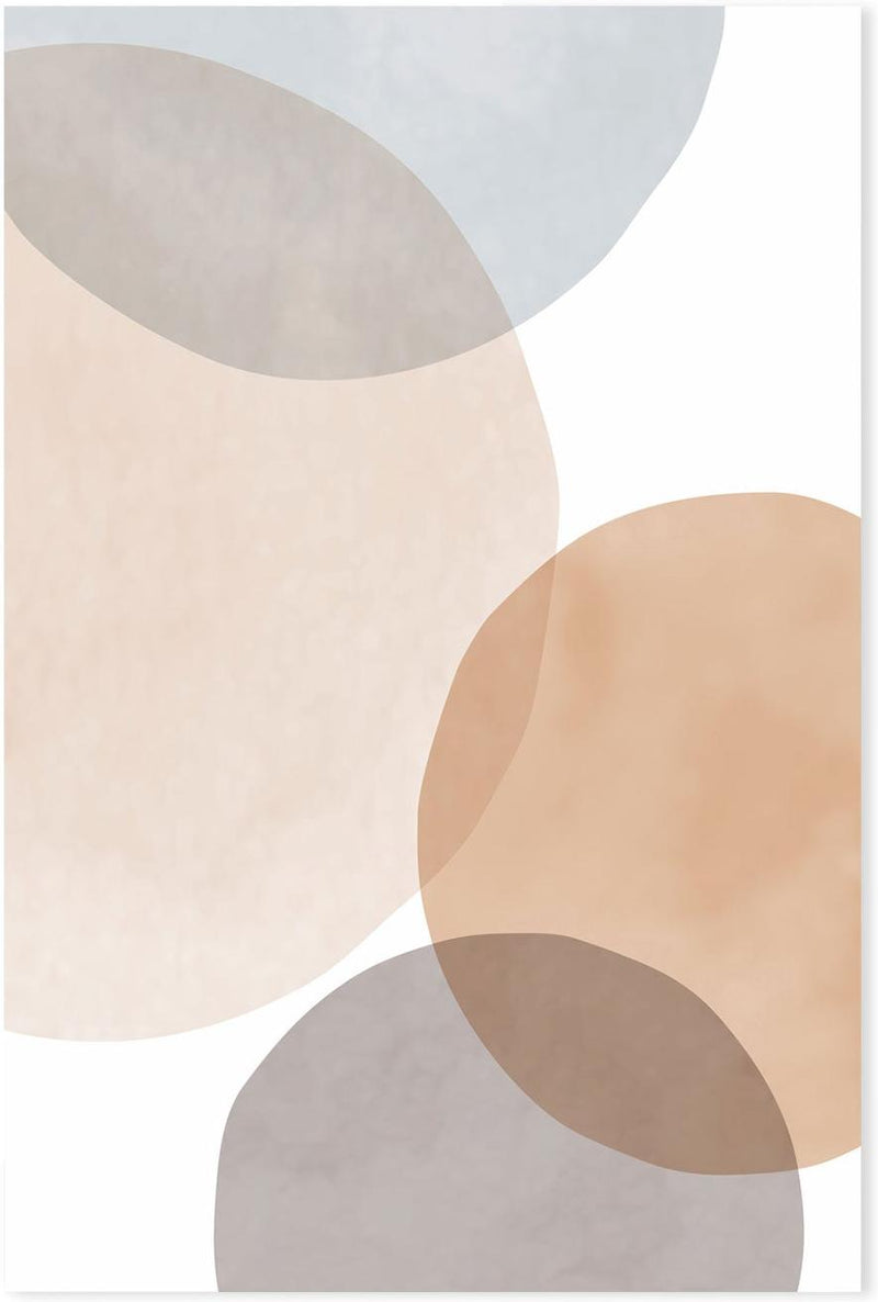 wall-art-print-canvas-poster-framed-Circles Beige-by-Dear Musketeer Studio-Gioia Wall Art