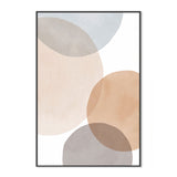 wall-art-print-canvas-poster-framed-Circles Beige-by-Dear Musketeer Studio-Gioia Wall Art